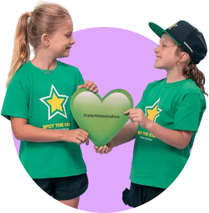 an image of children holding a star sign